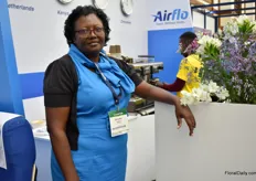 Christine Atieno (Personal Assistant and Administrative Coordinator) from Airflo welcomed everybody at the booth and ensured everyone was well taken care of.